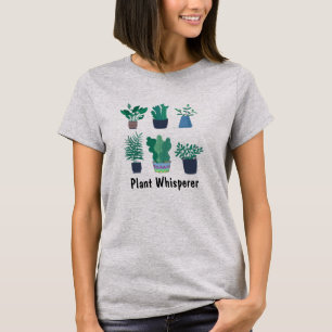 Camiseta Hipster Plant Whisperer Floral Tee diseño de cami