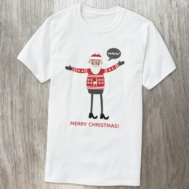 Camiseta Hipster Santa Personalizado Textos (Subido por el creador)