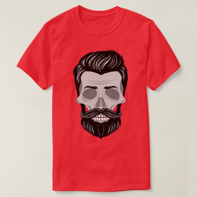 Camiseta Hipster Skull (Diseño del anverso)