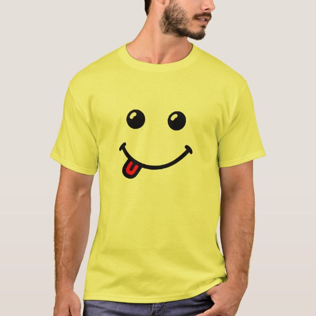 Camiseta Hipster Smile se burla de camisas graciosas camise (Anverso)