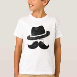 Camiseta Hipster Sr. Mustache Gorra Gafas Personalizado Vin
