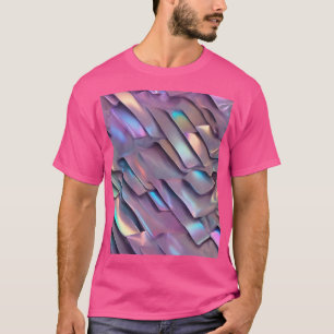Camiseta Hiridiscente futurista/holográfico abstracto