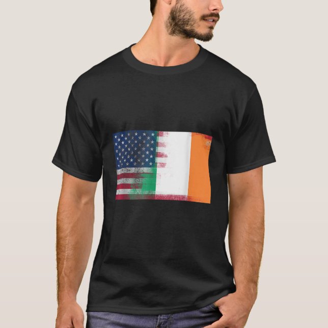 Camiseta Hirlandés Media Irlanda Media America Flag Shir (Anverso)