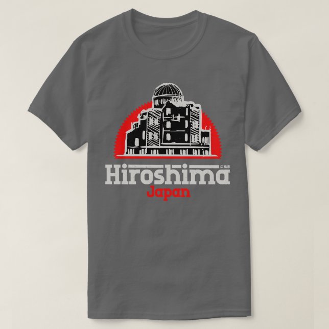 Camiseta Hiroshima Japan City Vintage (Diseño del anverso)