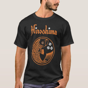 Camiseta Hiroshima Japón Koi Blanco Pescado japonés Nishiki