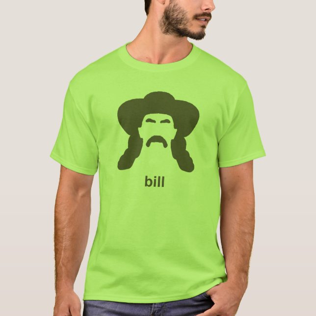 Camiseta hirsuta de la silueta de Bill (Anverso)