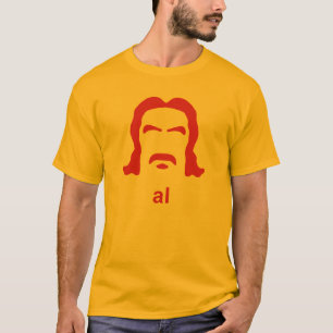 Camiseta hirsuta de la silueta del Al