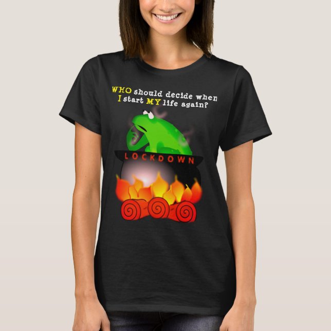 Camiseta hirviendo (oscura) (Anverso)