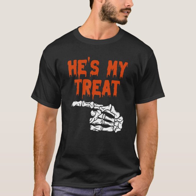 Camiseta His Her Matching Halloween Costume Women  Couples (Anverso)