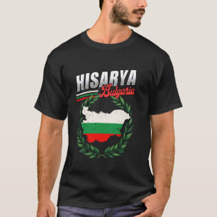 Camiseta Hisarya Bulgaria Viajes Bandera búlgara