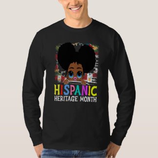 Camiseta Hispanic Heritage Month Latina Girls Latino Countr