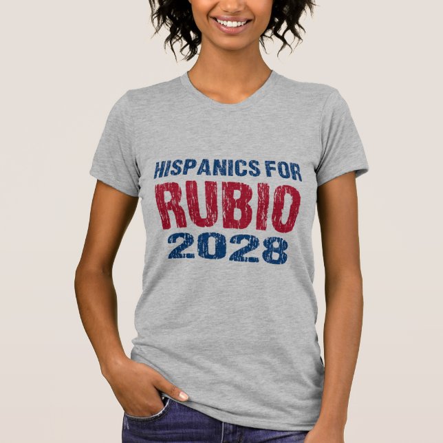 Camiseta Hispanics for Rubio 2028 (Anverso)
