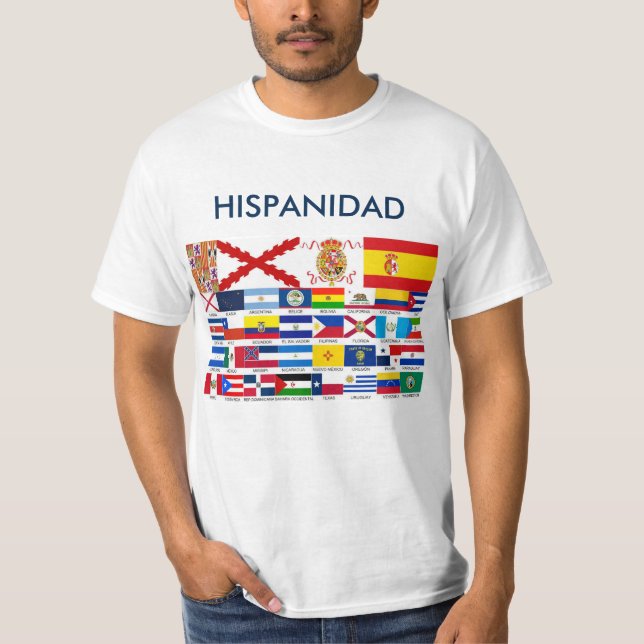 Camiseta HISPANIDAD orígen y países