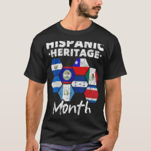Camiseta Hispano Celebración Orgullo latino Heritag hispano