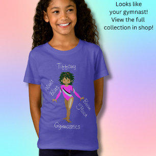 Camiseta Hispano Gimnásico, Ojos Marrones, Leotard Fuchsia