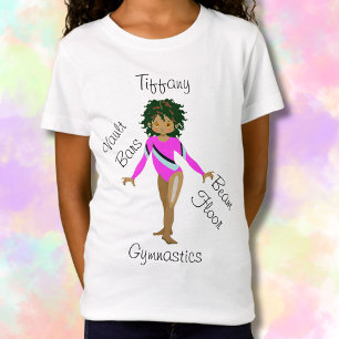 Camiseta Hispano Gimnásico, Ojos Marrones, Leotard Fuchsia