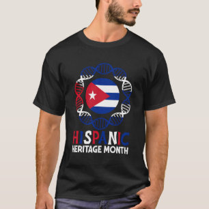 Camiseta Hispano Mes de la Herencia Adna Cuba Patriótica