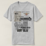 Camiseta Hispano Suiza Cars<br><div class="desc">En 1919, introdujo la H6, ganándoles una reputación aún mayor que la de Rolls-Royce en Inglaterra. De hecho, Rolls-Royce presenta muchos rasgos patentados de Hispano-Suiza, bajo licencia. En particular, Rolls-Royce utilizó durante muchos años los famosos frenos de potencia Hispano-Suiza, supuestamente los mejores del mundo, que utilizaron el par generado por...</div>