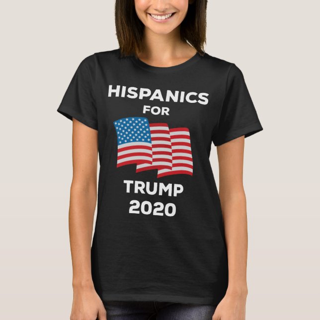 Camiseta Hispanos De Trump 2020 (Anverso)