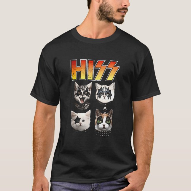 Camiseta Hiss Ca Hiss Cat Hiss Cat (Anverso)