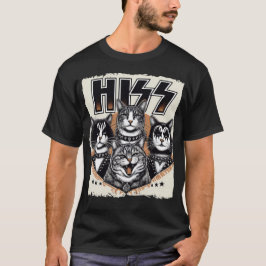 Camiseta Hiss Cats Rock Gatitos Rockefeller Gates Amantes