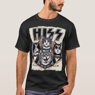 Camiseta Hiss Cats Rock Gatitos Rockefeller Gates Amantes