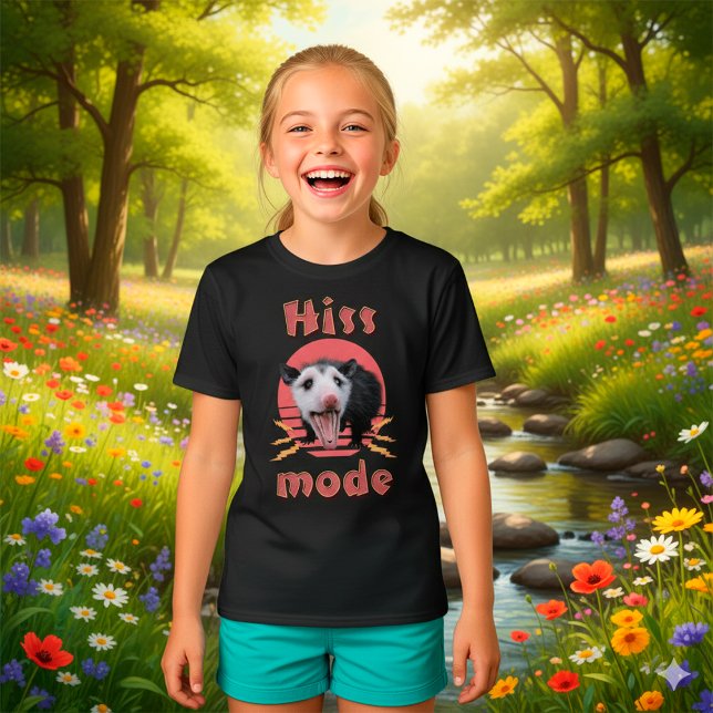 Camiseta Hiss Mode Funny Opossum Hissing (Subido por el creador)