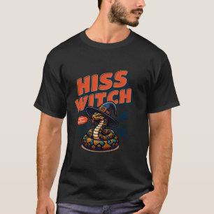 Camiseta Hiss Terical Funny Retro Vintage Halloween Snoween