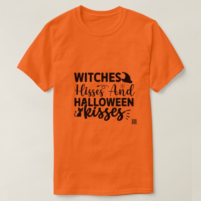 Camiseta Hisses De Testigos Y Besos De Halloween (Diseño del anverso)