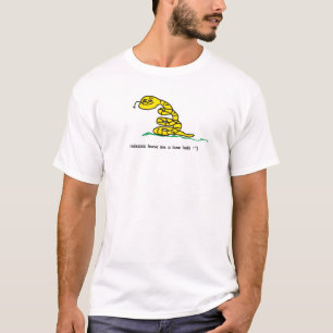 Camiseta hisss déjame solo parodia de la bandera de Gadsden