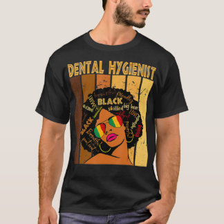 Camiseta Histo negro afroamericano higiénico dental