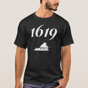 Camiseta Historia afroamericana de Virginia 1619