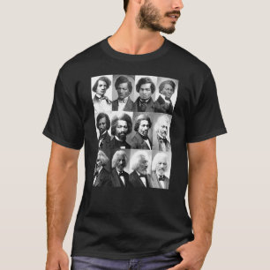 Camiseta Historia afroamericana Frederick Douglass Black