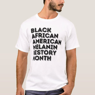 Camiseta Historia afroamericana negra Melanin Men B