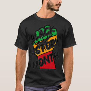 Camiseta Historia afroamericana ropa negra estadounidense W