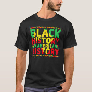 Camiseta Historia Black American Africa Orgullosa Historia