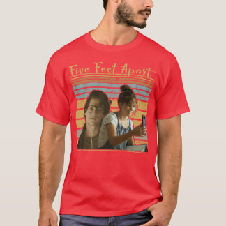 Camiseta Historia de amor romántico a cinco pies de distanc