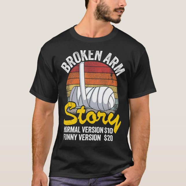 Camiseta Historia de brazo roto Versión normal 10 Versión 2 (Anverso)