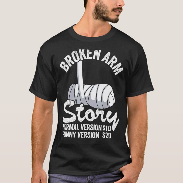 Camiseta Historia de brazo roto Versión normal 10 Versión 2 (Anverso)
