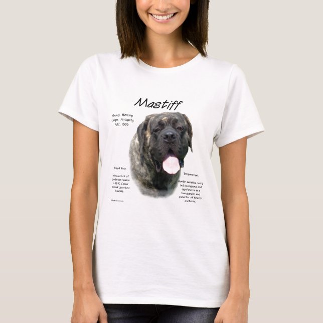 Camiseta Historia de Brindle Mastiff (Anverso)