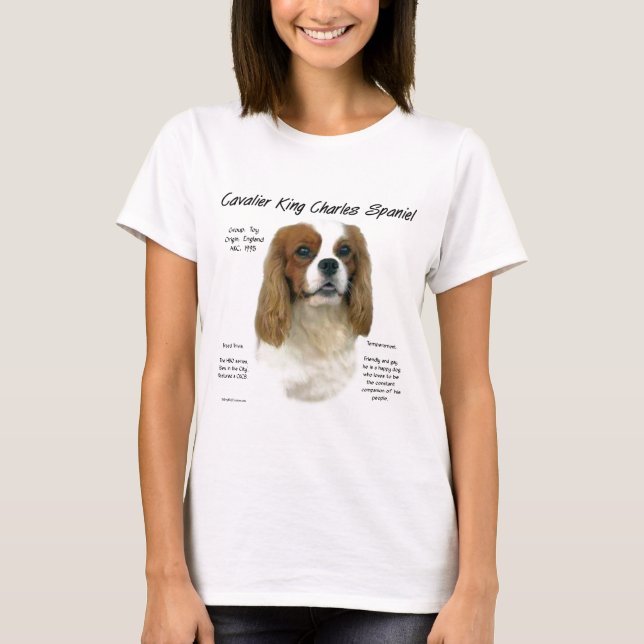 Camiseta Historia de Cavalier King Charles Spaniel (Blenhei (Anverso)