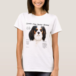 Camiseta Historia de Cavalier King Charles Spaniel (tricolo