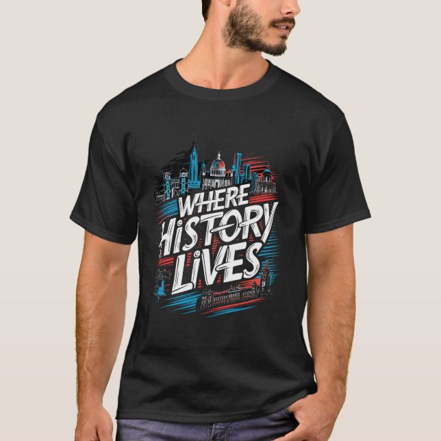 Camiseta Historia de Filadelfia Independence Hall Liberty  (Anverso)