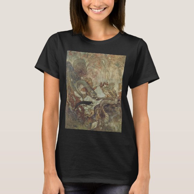Camiseta Historia de hadas antiguas, la sirena de Edmund Du (Anverso)