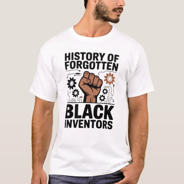 Camiseta Historia de inventores negros olvidados (Anverso)