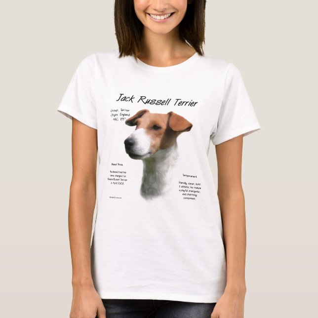 Camiseta Historia de Jack Russell Terrier (Anverso)