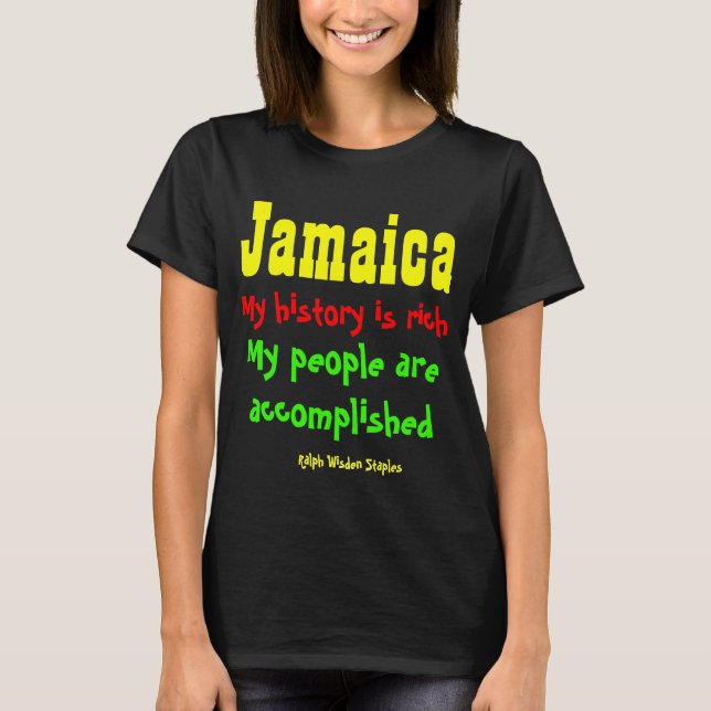 Camiseta Historia de Jamaica (Anverso)
