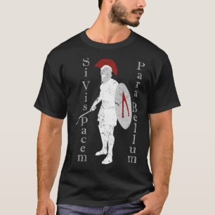 Camiseta Historia de la antigua guerrera griega latín Si Vi