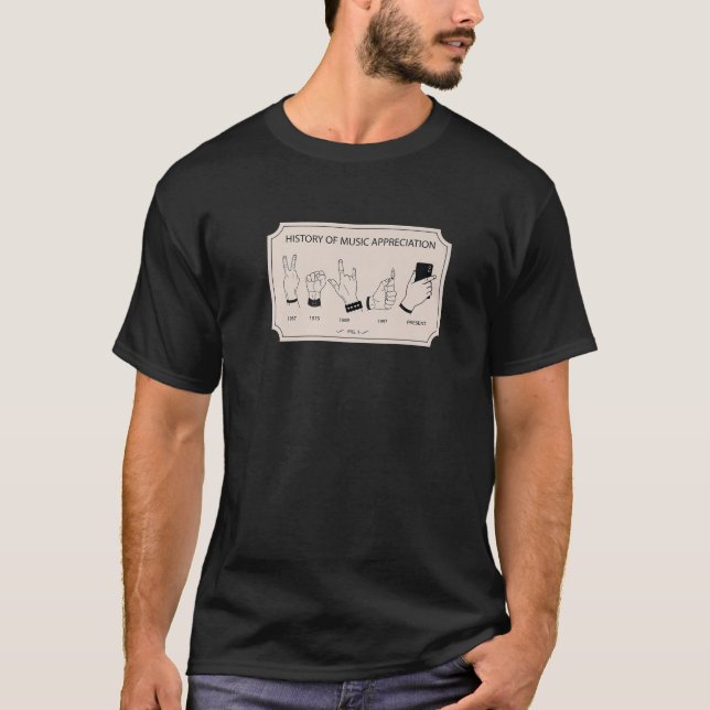 Camiseta Historia De La Apreciación De La Música Inspirada  (Anverso)