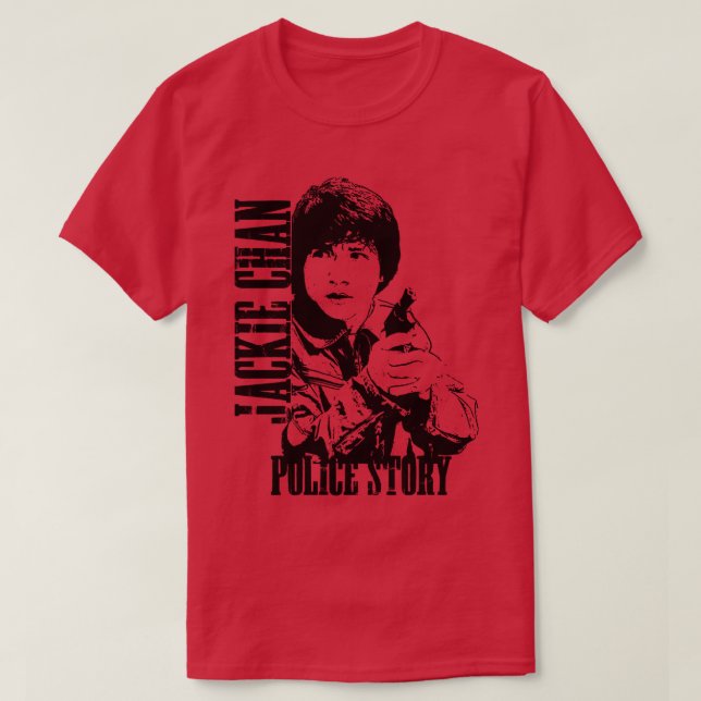 Camiseta Historia de la policía de Jackie Chan (Diseño del anverso)